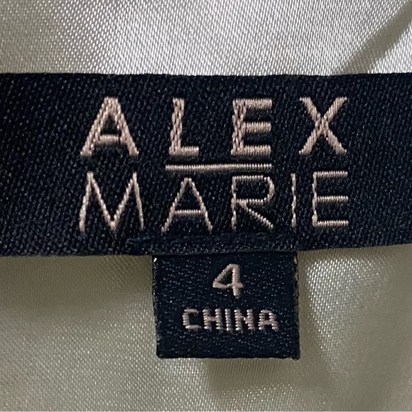 Alex Marie Yellow Patterned Dress - Picture 3 of 3